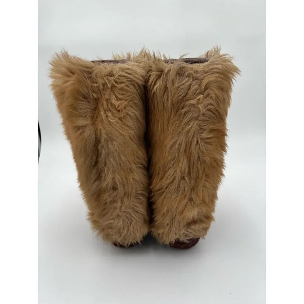Vintage Furry Yeti Winter Boots Waterproof 70s RARE women 7 men 5 Winterproofs